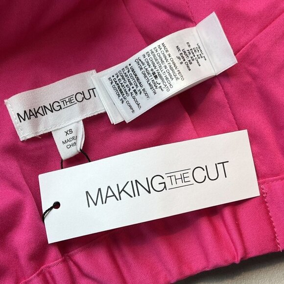 Making the Cut Magenta Ruffle Sleeveless Crop Top XS NWT Sienna Li Winning Look - Picture 12 of 13